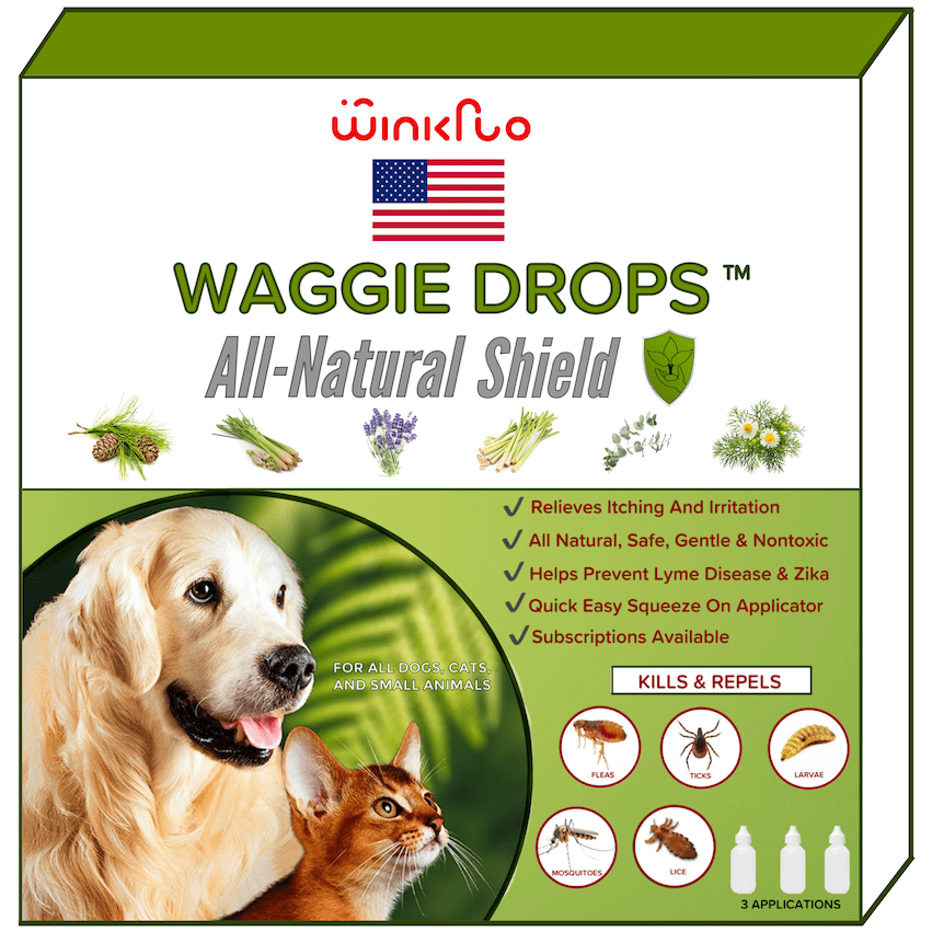 Waggie Drops™ - Natural Anti-Flea, Tick, & Mosquito Spot-Ons (SAFEST 5+ Months Topical Protection)