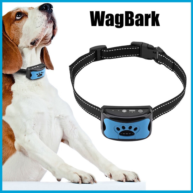 WagBark - Safe Anti-Bark Dog Training Vibration Collar (No Shock/Rech Winkflo WagBark - Safe Anti-Bark Dog Training Vibration Collar (No Shock/Rech Winkflo