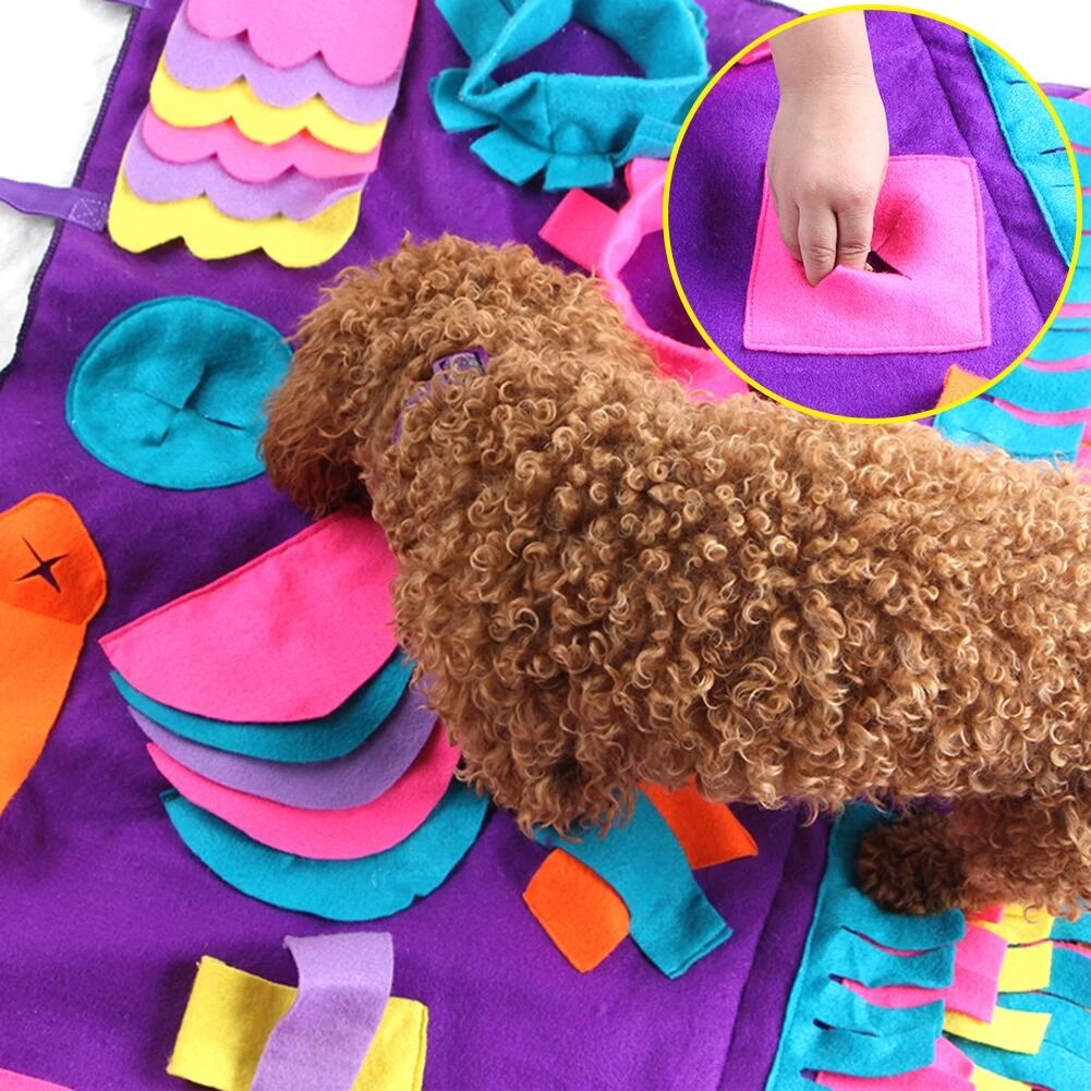 The snuffle ball is easily one of my dog's favorite enrichment toys. She can sniff out her treats, pluck it out of the ball, and unravel the strips of fabric to reach The snuffle ball is easily one of my dog's favorite enrichment toys. She can sniff out her treats, pluck it out of the ball, and unravel the strips of fabric to reach
