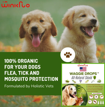 Waggie Drops™ - Natural Anti-Flea, Tick, & Mosquito Spot-Ons (SAFEST 5+ Months Topical Protection)