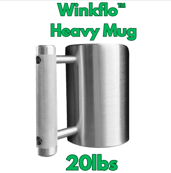 Winkflo™ - Taza de acero inoxidable resistente, pesa rusa (20 libras/8 kg)