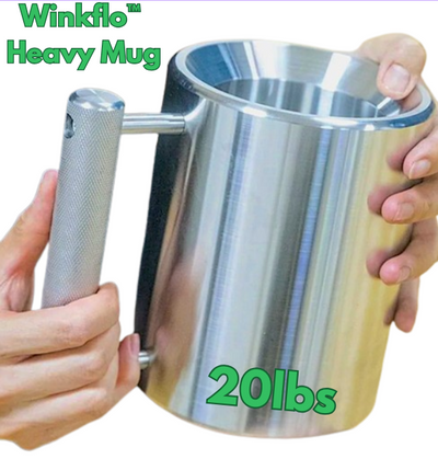 Winkflo™ - Stainless Steel Heavy Mug, Kettlebell (20lbs/8kg)