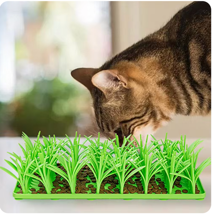 WagSnuff™ - Alfombrilla Olfateadora de Césped para Perros y Gatos