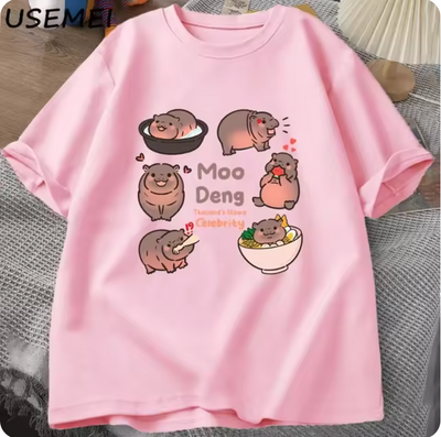 Cute Moo Deng Shirts