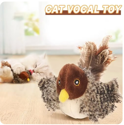 WagBird™ - Interactive Cat Toy Flapping Bird with Chipping Sounds (Rechargeable)