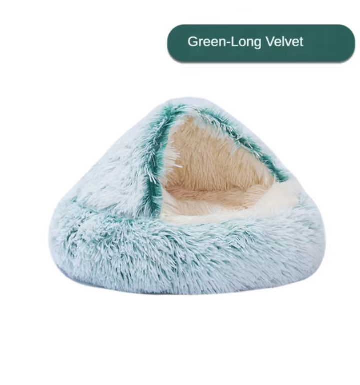 WagBed™ - Cama Nido Ortopédica de Peluche para Gatos y Perros (Alivio del Estrés)