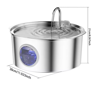 WagFountain Jumbo™ - Large Pet Water Fountain for Cats/Dogs (2Gal/7L)