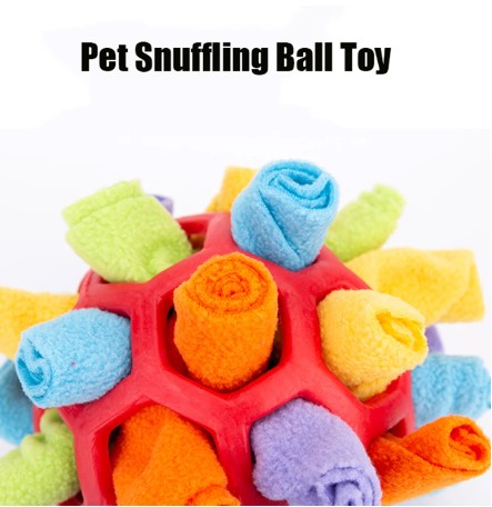 SnuffieBall™ - Dog Snuffle Feeding Ball (De-Stressing Interactive Puzzle)