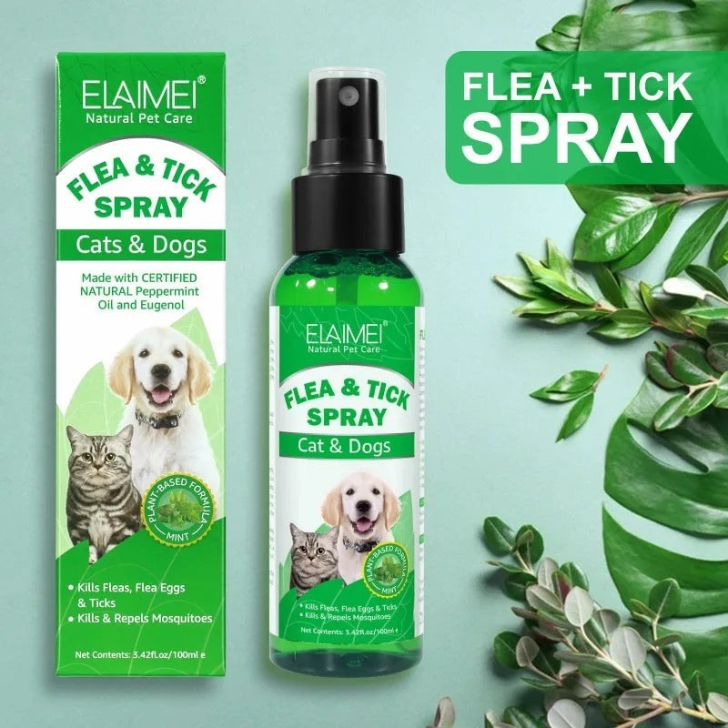 WagAway Long Lasting Natural Flea Tick Bed Bug Spray for Pets People Home 600 Sprays