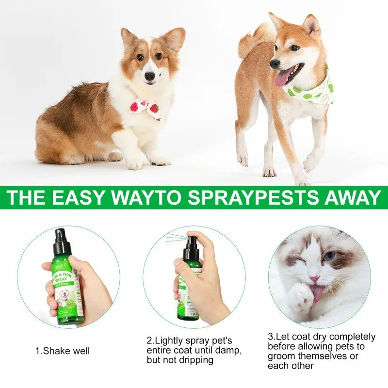 WagAway™ Long-Lasting Natural Flea, Tick Bed Bug Spray for