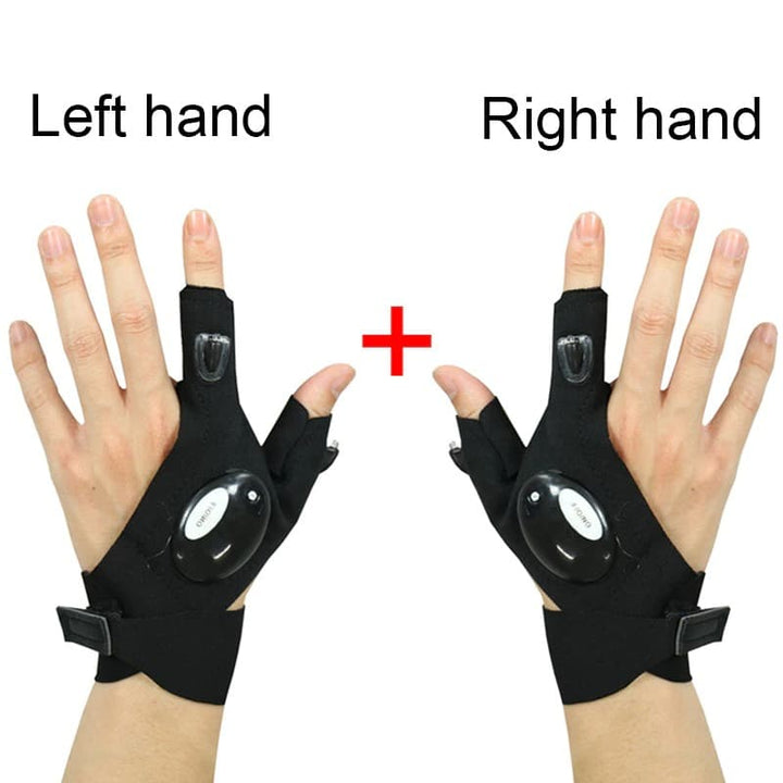 Winkflo™ - Guantes sin dedos con linterna LED (impermeables)
