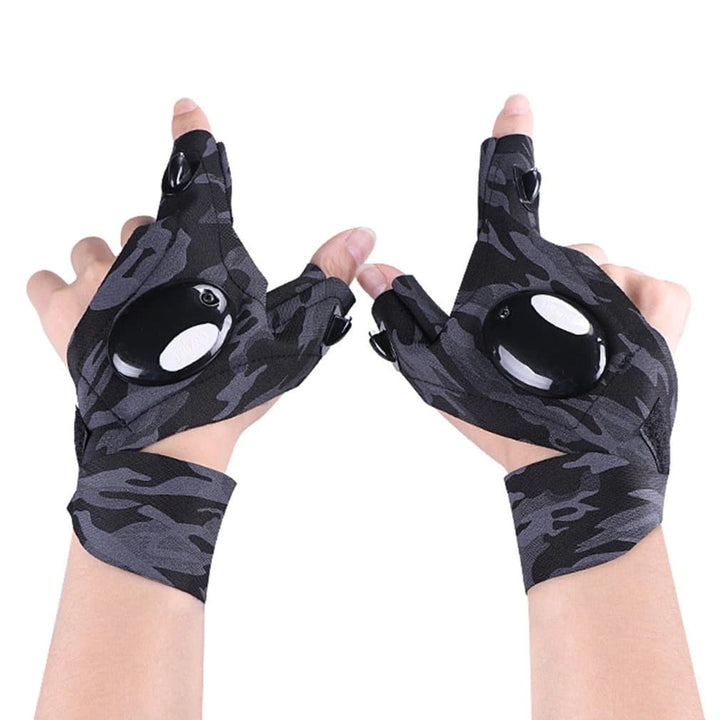 Winkflo™ - Guantes sin dedos con linterna LED (impermeables)