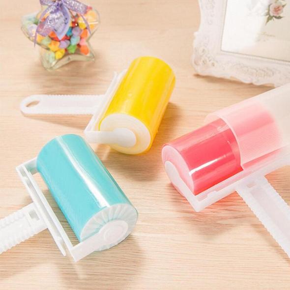 Washable Gel Lint Roller Reusable Sticky Silicone Dust Wiper Pet Clothes  Clean