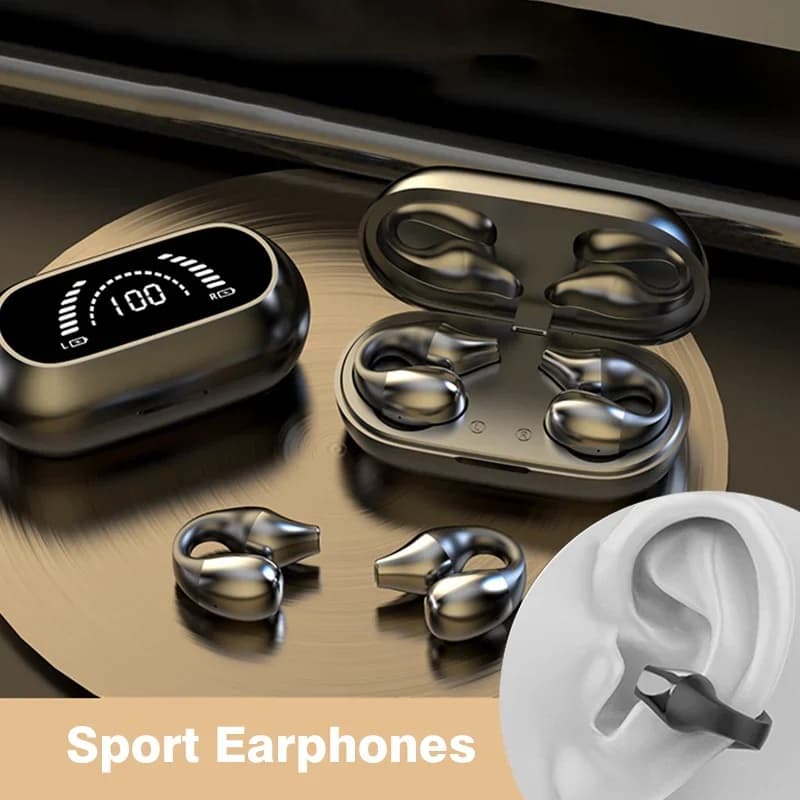 Winkflo™ - Wireless Conduction Earphones (Works with iPhone & Android)