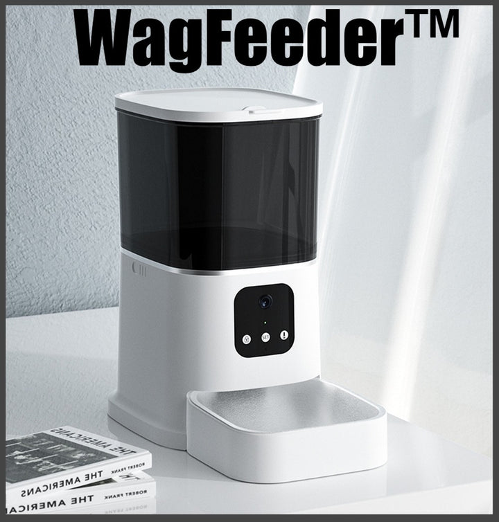 WagFeeder™ - Comedero automático inteligente grande para gatos/perros con cámara WIFI (control por aplicación)
