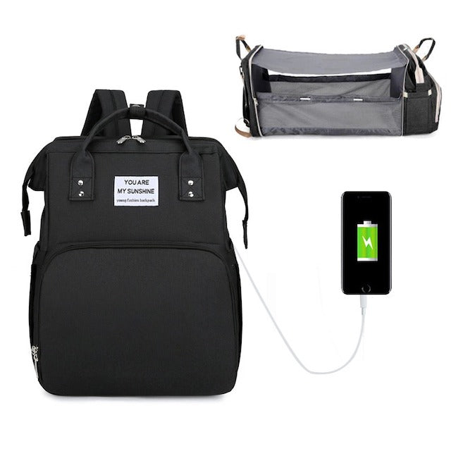 baby gear baby travel changing bag backpack black GAIVP Diaper Backpack, Diaper Bags for Girls Boys, Bags for Moms Dads, Nappy Bag with Insulated Pockets,Multi-functional Waterproof with Stroller straps-Black : Baby function changing pad Mini Diaper Bag Backpack +