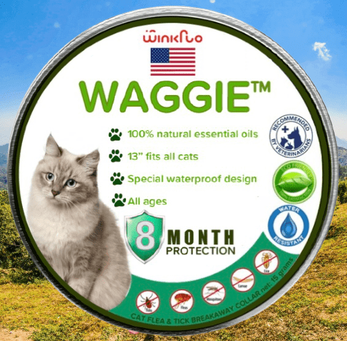 Waggie™ - Natural Anti-Flea, Tick, & Mosquito Collar For Cats (Break-Away)