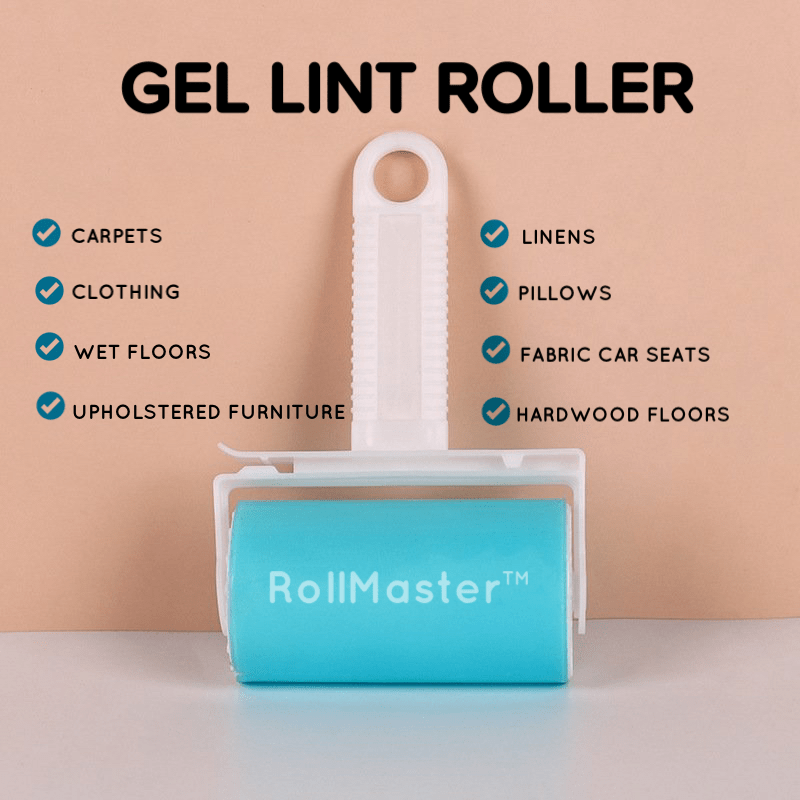 Roll Master™ - Gel Lint Roller (Washable/Reusable)