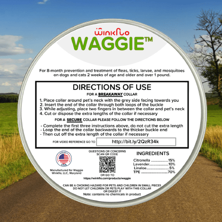 Waggie anti flea sales and tick collar