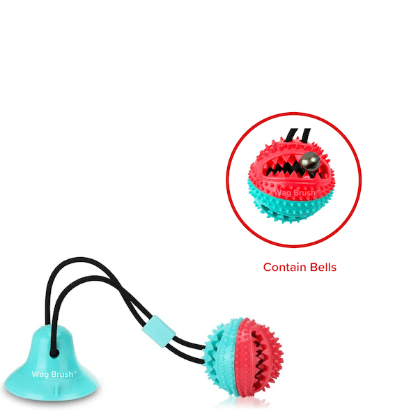 WagBrush™ - Dog Chew Toy Suction Cup Teeth Cleaner