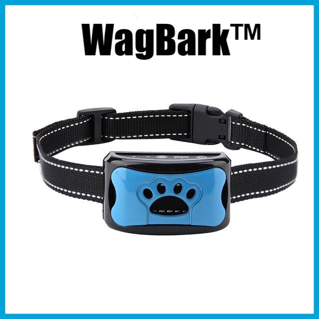 WagBark - Safe Anti-Bark Dog Training Vibration Collar (No Shock/Rechargeable/Waterproof) Green