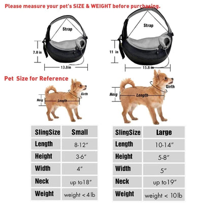 WagCrossBag™ - Dog/Cat Mesh Shoulder Pet Bag (Breathable)