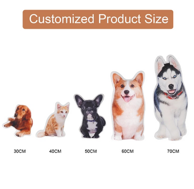 WagPlush™ - Custom Stuffed Pet Pillow (Dogs/Cats/Bunnies)