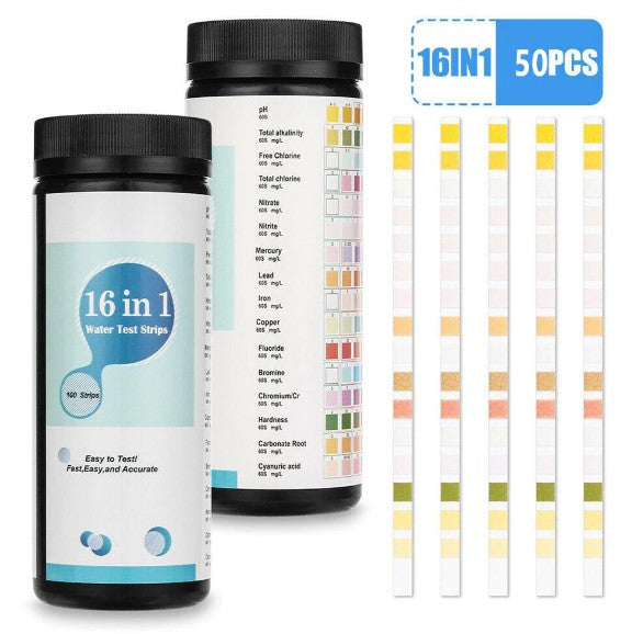Winkflo™ - Tiras reactivas de 16 en 1 para análisis de agua potable (aprobadas por la FDA)