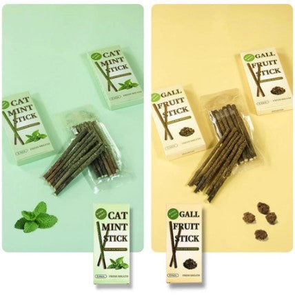 WagStick™ - Palitos naturales de menta y hierba gatera (Limpiador dental)
