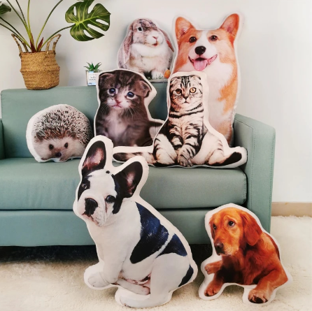 WagPlush™ - Cojín de peluche personalizado para mascotas (perros/gatos/conejos)