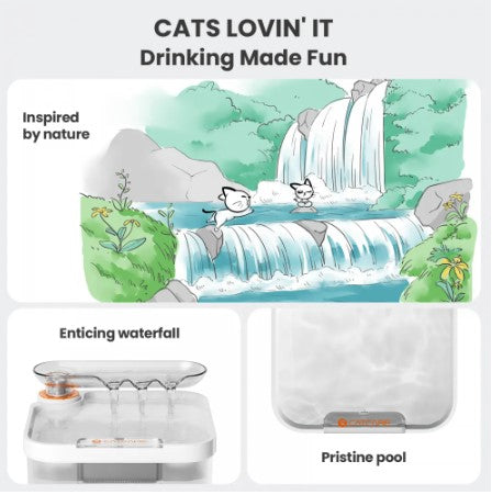 WagFountain Pro™ - Filtered Pet Water Fountain for Cats/Dogs (Human Grade)