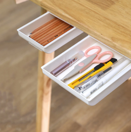 Sleeko™ - Cajón adhesivo para debajo del escritorio (almacenamiento de accesorios)