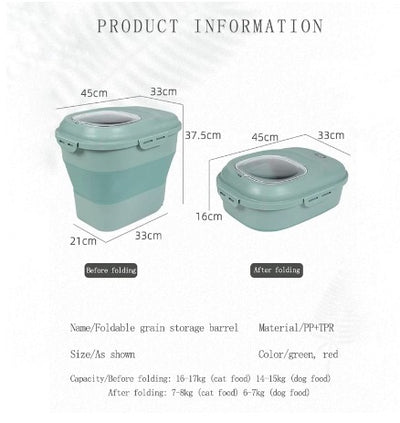 WagStorage™ - Air-Tight Pet Food Storage (Collapsible)