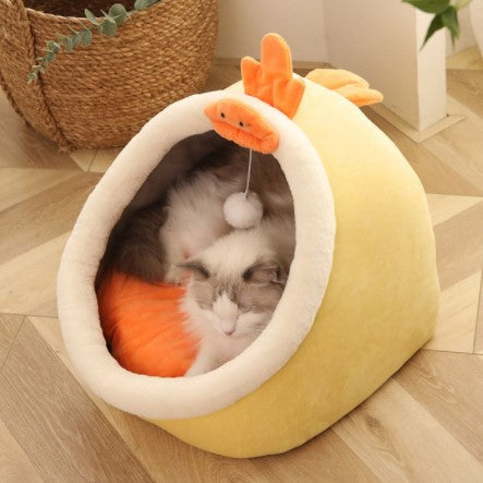 WagCave™ - Cueva Cama para Gatos (Alivio del Estrés)
