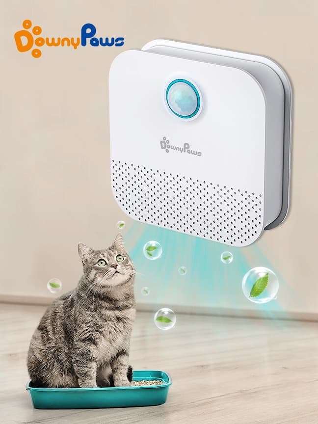 DownyPaws™ - Smart Cat Air Deodorizer for Litter Boxes (Rechargeable)