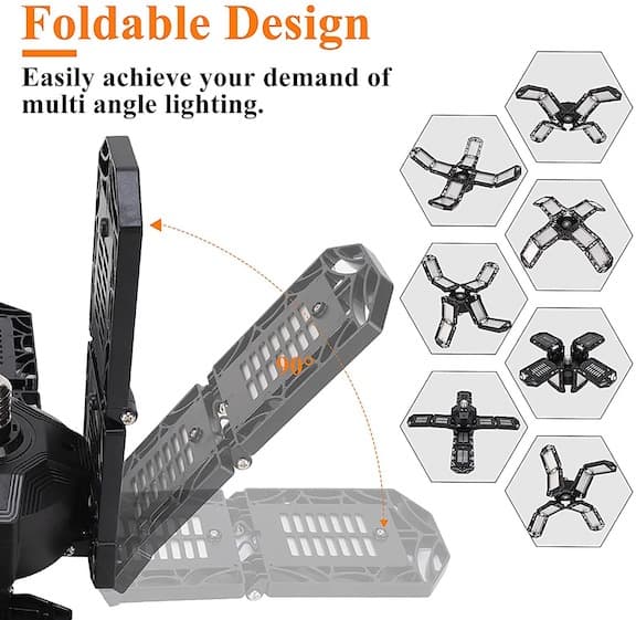 SunlightMAX™ - Shop/Garage Light Bulb (8 LED Panels) #1 Brightest